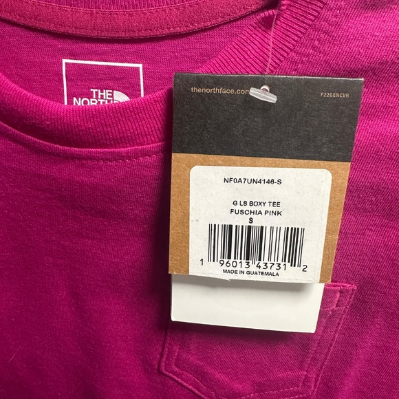 NORTH FACE - NORTHFACE - LONG SLEEVE - FUSCHIA PINK - SMALL - GIRLS (BRAND NEW) - Picture 3 of 3
